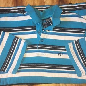 3 for $10 - Men’s South Pole blue striped shirt